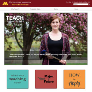 Teach campaign homepage